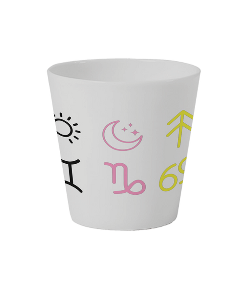 Personalised Ceramic Plant Pot – Custom Zodiac or City Design for Indoor Plants & Gifts