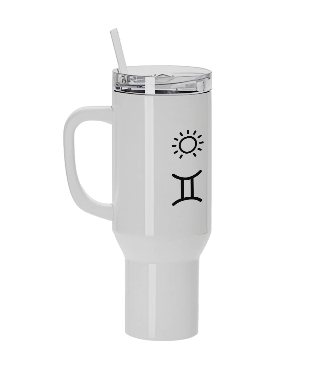 Custom Big Three Astrology Travel Mug – Zodiac Sun, Moon & Rising Sign Stainless Steel Cup