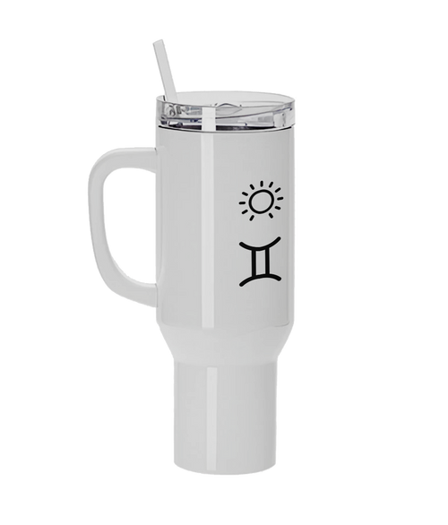 Custom Big Three Astrology Travel Mug – Zodiac Sun, Moon & Rising Sign Stainless Steel Cup