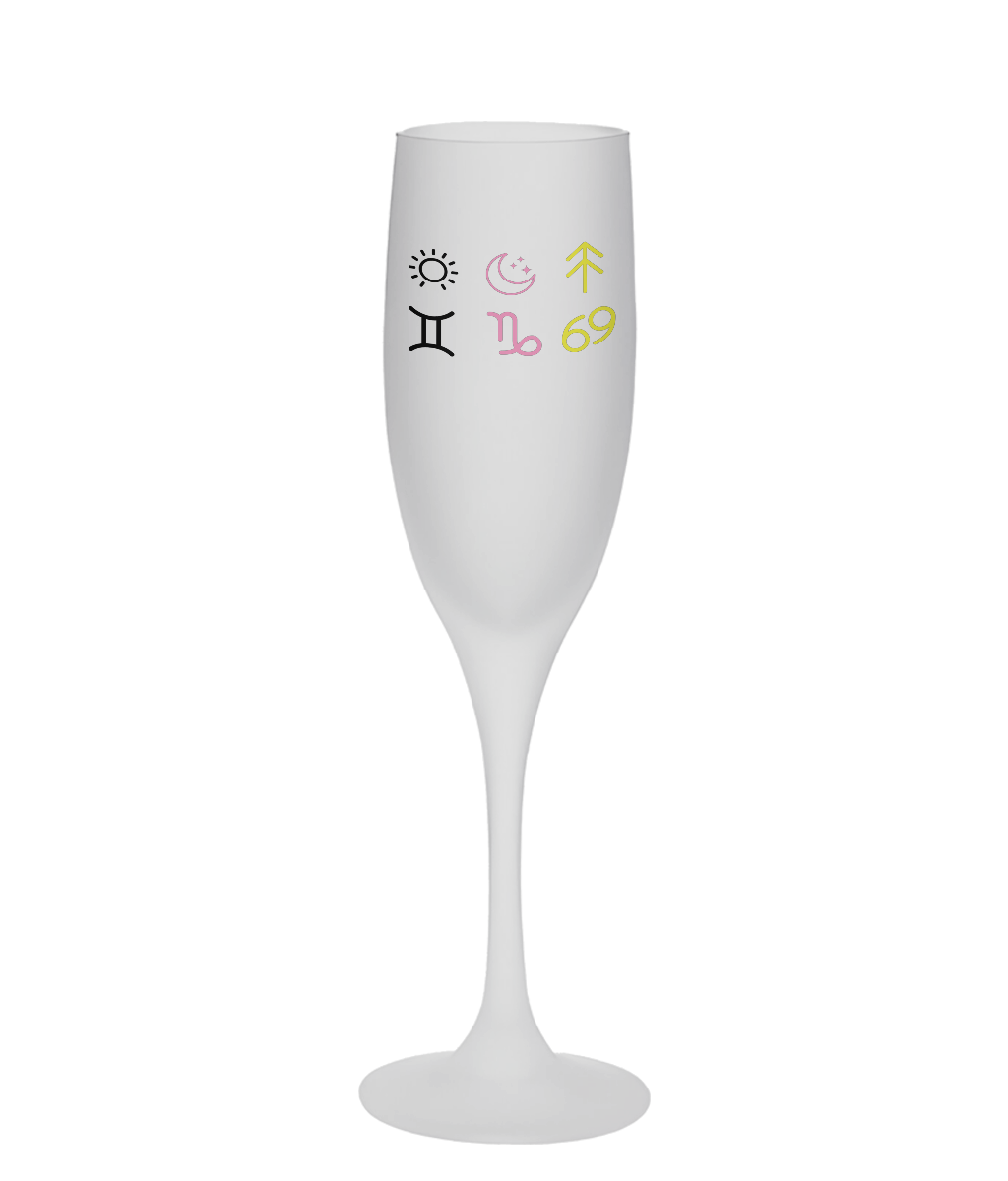 Frosted Champagne Flute – The Big Three Collection
